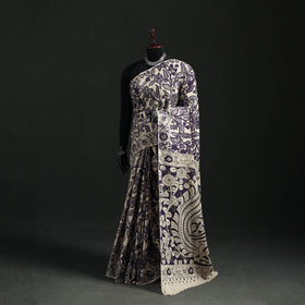 Cotton Saree in Kalamkari Print 11