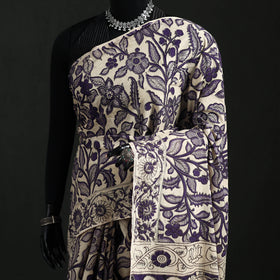 Cotton Saree in Kalamkari Print 11