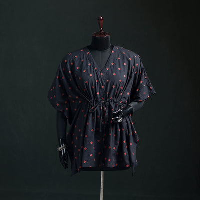 Bandhani Tie-Dye Cotton Kaftan (Short) 07
