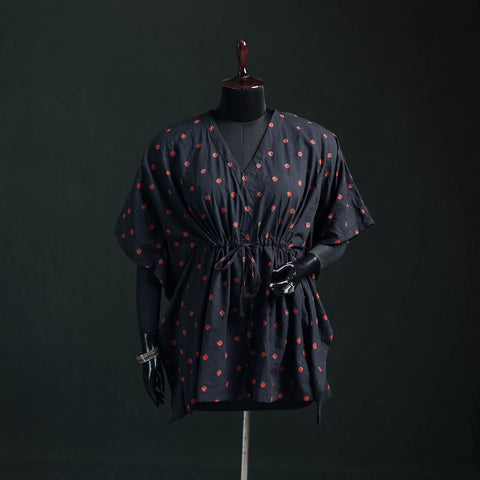 Bandhani Tie-Dye Cotton Kaftan (Short) 07