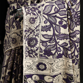 Cotton Saree in Kalamkari Print 11
