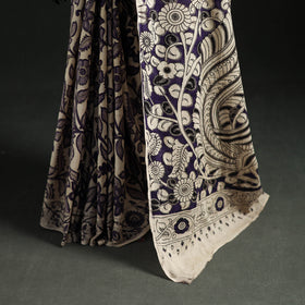 Cotton Saree in Kalamkari Print 11