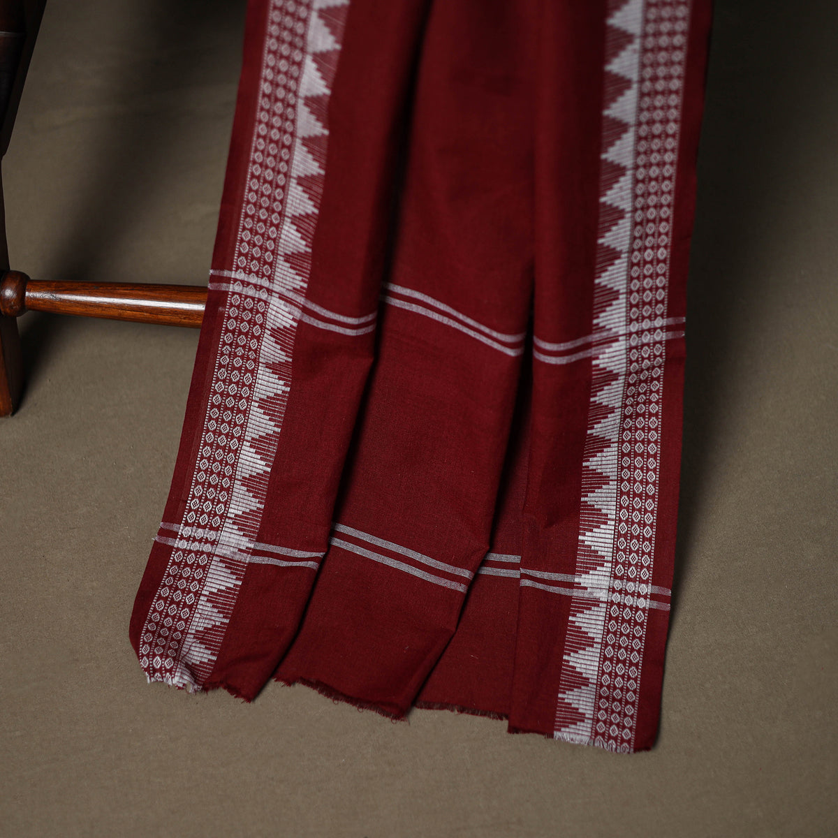 Sanganeri Block Print Cotton Unstitched Dress Material: Kurta, Bottom & Dupatta with Jewellery 62