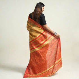  Bhagalpuri Handwoven Pure Desi Ghicha Silk Saree 