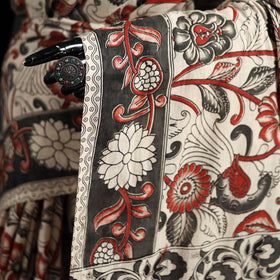 Cotton Saree in Kalamkari Print 12