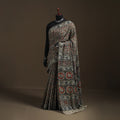 Pedana Hand Block Print Natural Dyed Cotton Kalamkari Saree 31