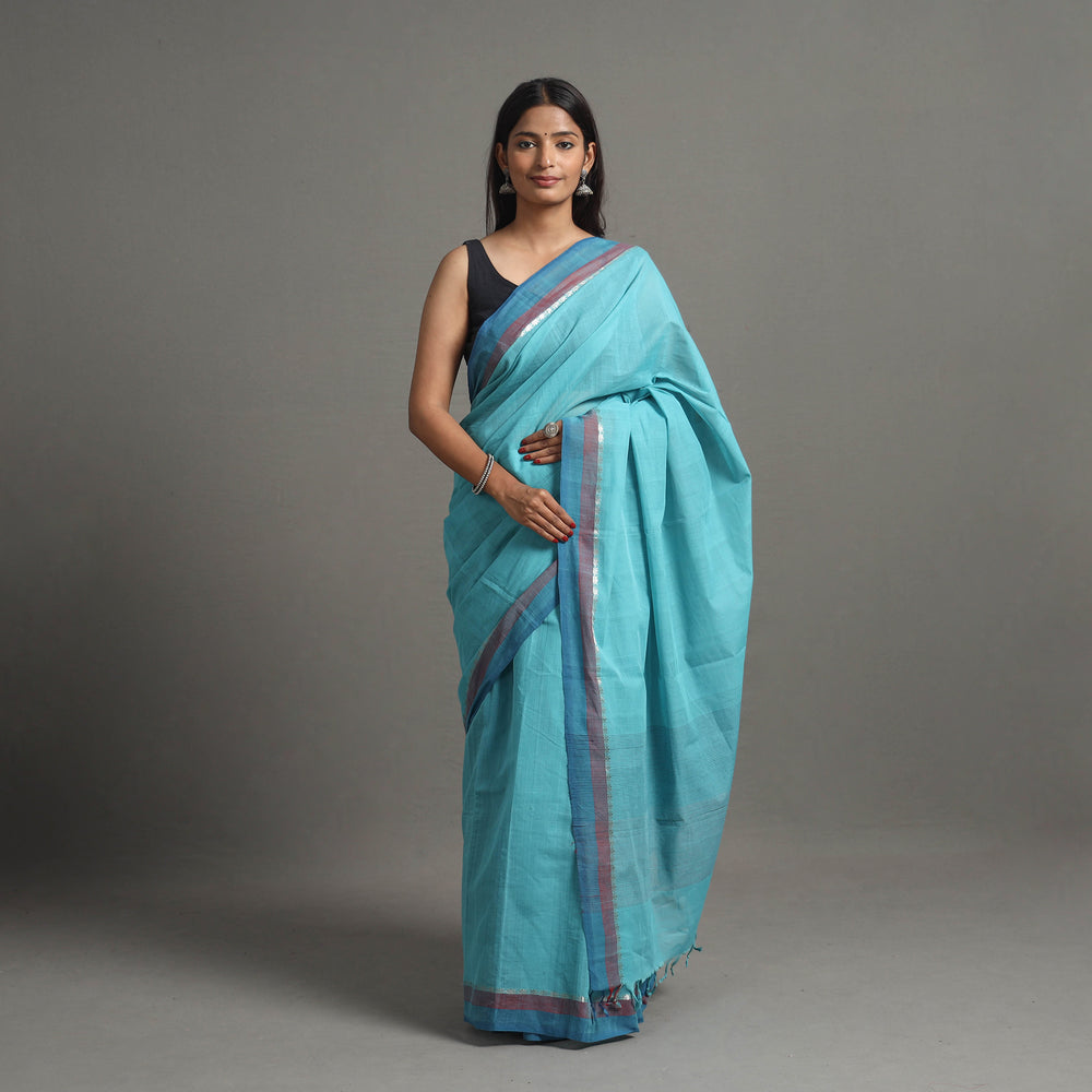 Lotus Zari Cotton Handloom Saree 101