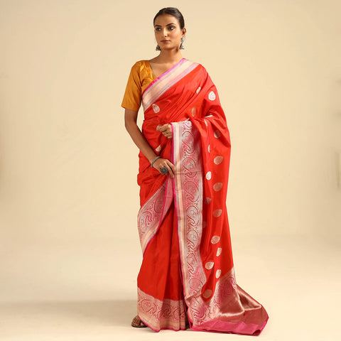 Banarasi Red Saree