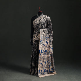 Cotton Saree in Kalamkari Print 13