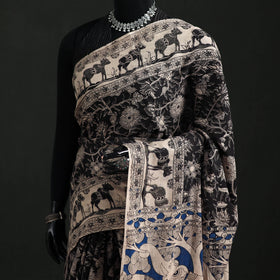 Cotton Saree in Kalamkari Print 13
