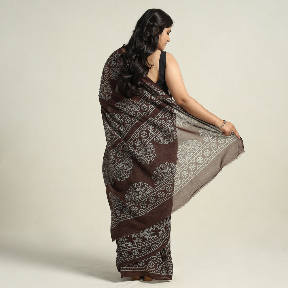 Batik Print Saree