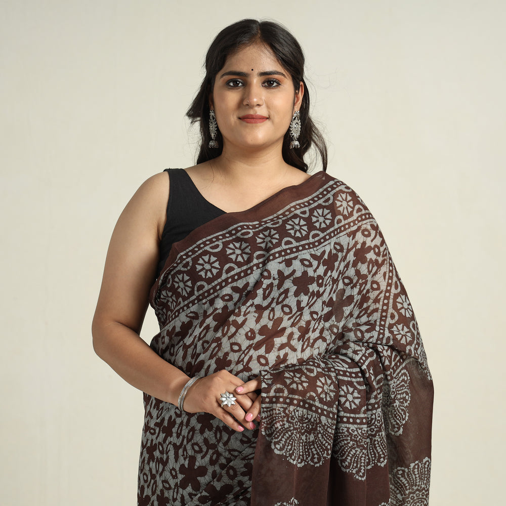 Batik Print Saree