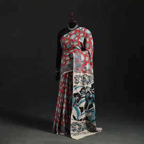 Cotton Saree in Kalamkari Print 14