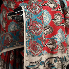Cotton Saree in Kalamkari Print 14
