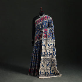 Cotton Saree in Kalamkari Print 15