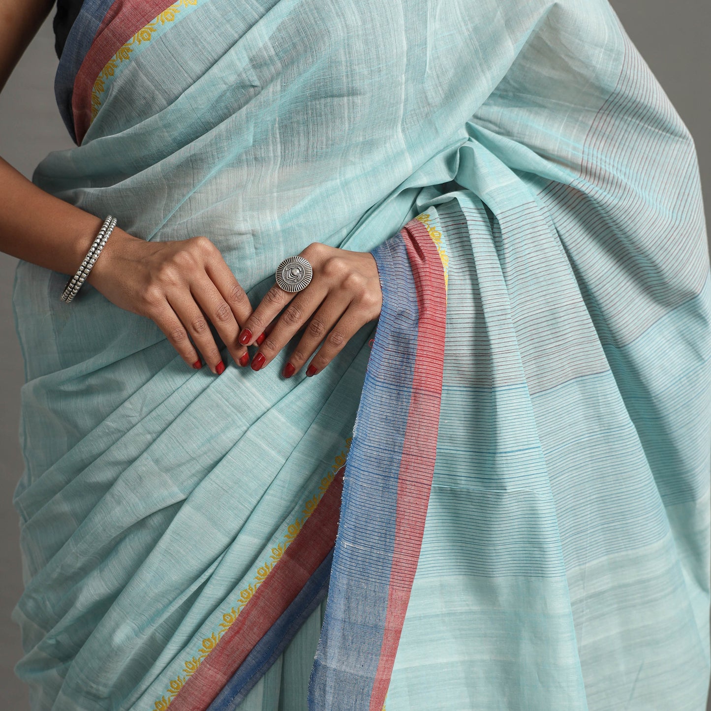 Lotus Dobby Cotton Handloom Saree 102