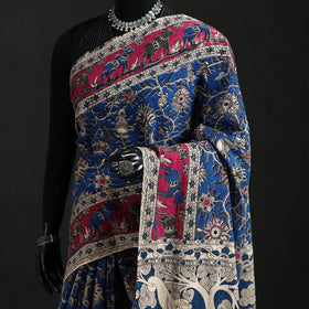 Cotton Saree in Kalamkari Print 15