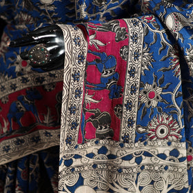 Cotton Saree in Kalamkari Print 15