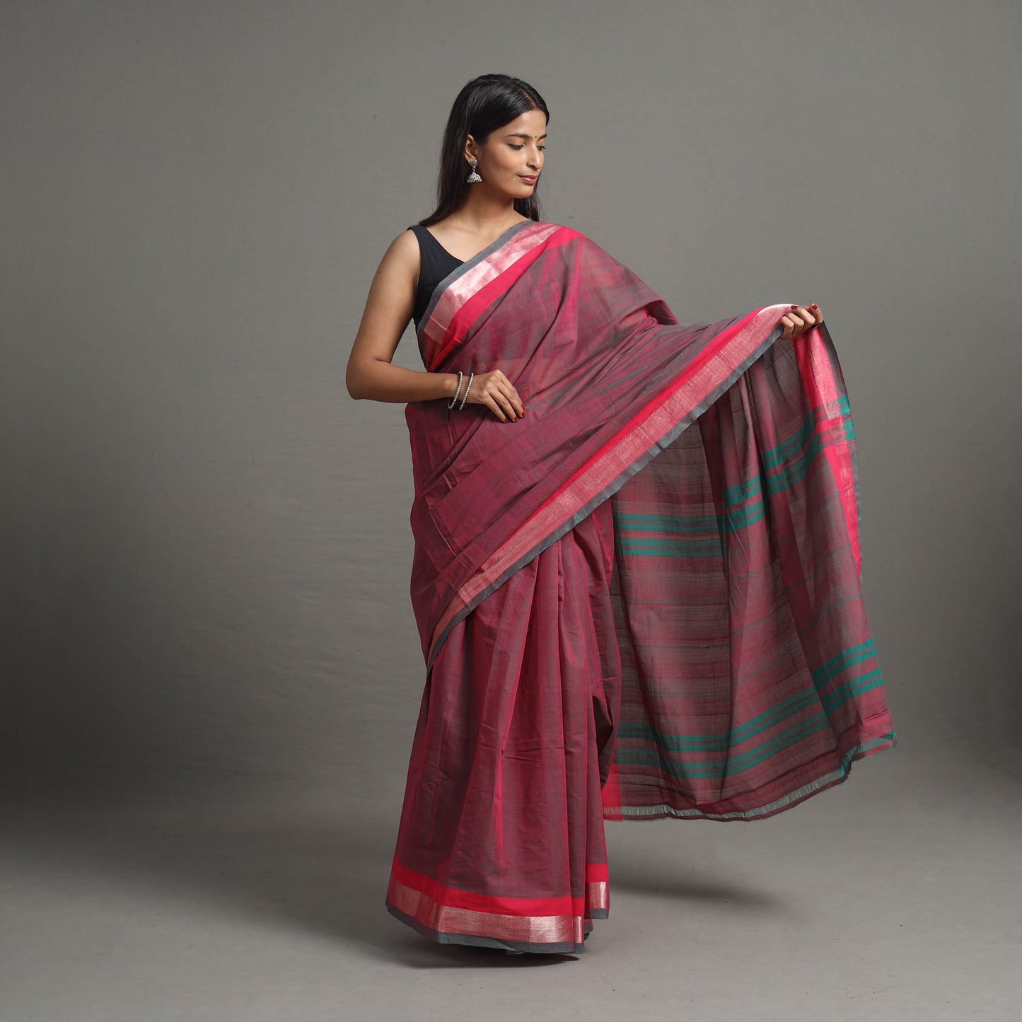 Kacheta Zari Dobby Cotton Handloom Saree 103