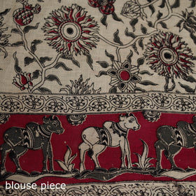 Cotton Saree in Kalamkari Print 15