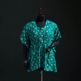 Bandhani Tie-Dye Cotton Kaftan (Short) 12