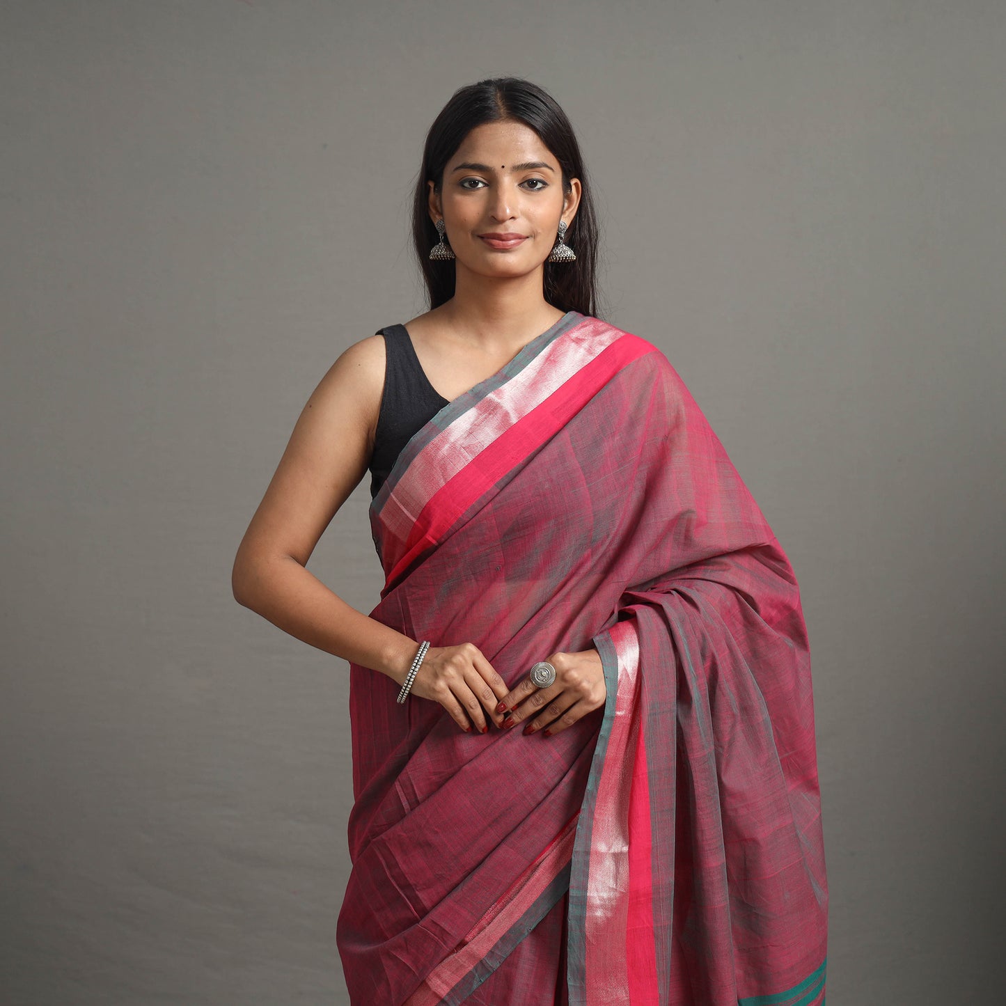 Kacheta Zari Dobby Cotton Handloom Saree 103