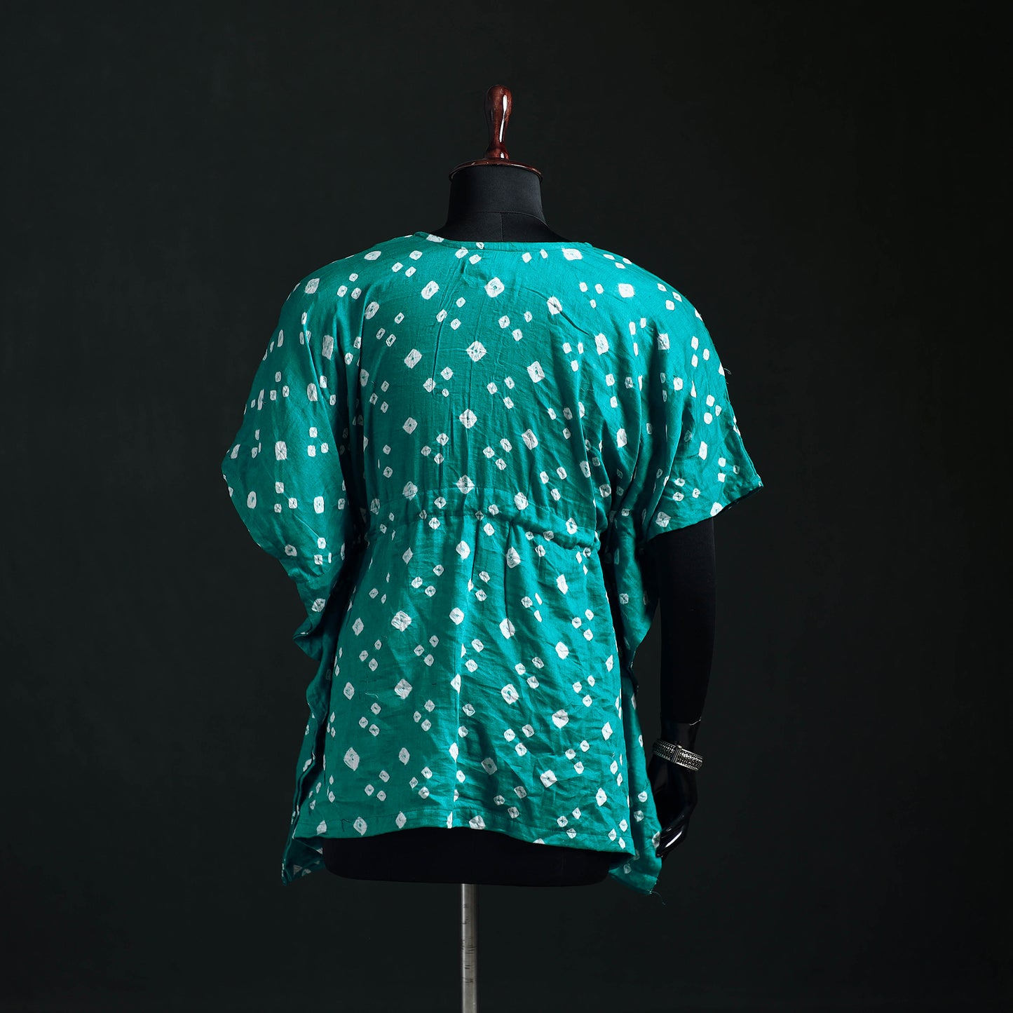 Bandhani Tie-Dye Cotton Kaftan (Short) 12