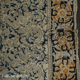 Pedana Hand Block Print Natural Dyed Cotton Kalamkari Saree 34