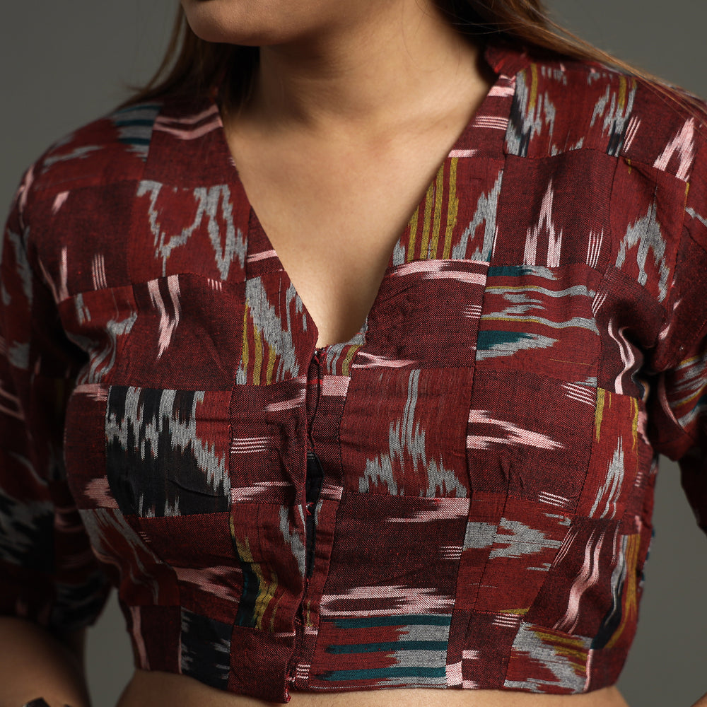 Pochampally Ikat Stitched Blouse
