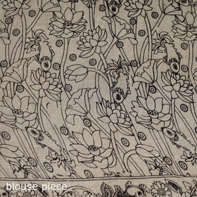 Cotton Saree in Kalamkari Print  17