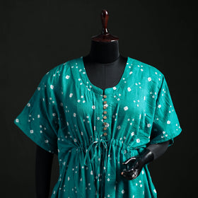 Bandhani Tie-Dye Cotton Kaftan (Short) 14