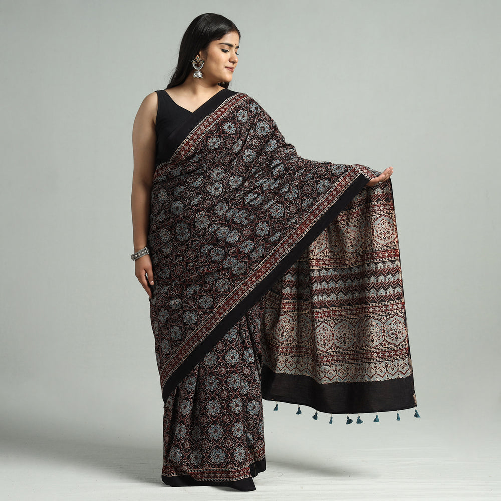 ajrakh saree