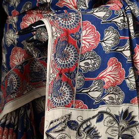 Cotton Saree in Kalamkari Print  18