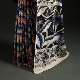 Cotton Saree in Kalamkari Print  18