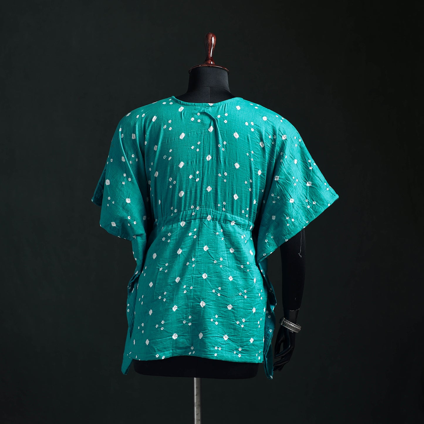 Bandhani Tie-Dye Cotton Kaftan (Short) 14