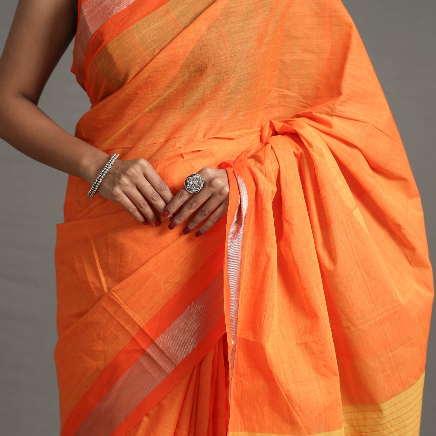 Kacheta Zari Dobby Cotton Handloom Saree 105