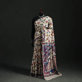 Cotton Saree in Kalamkari Print  19