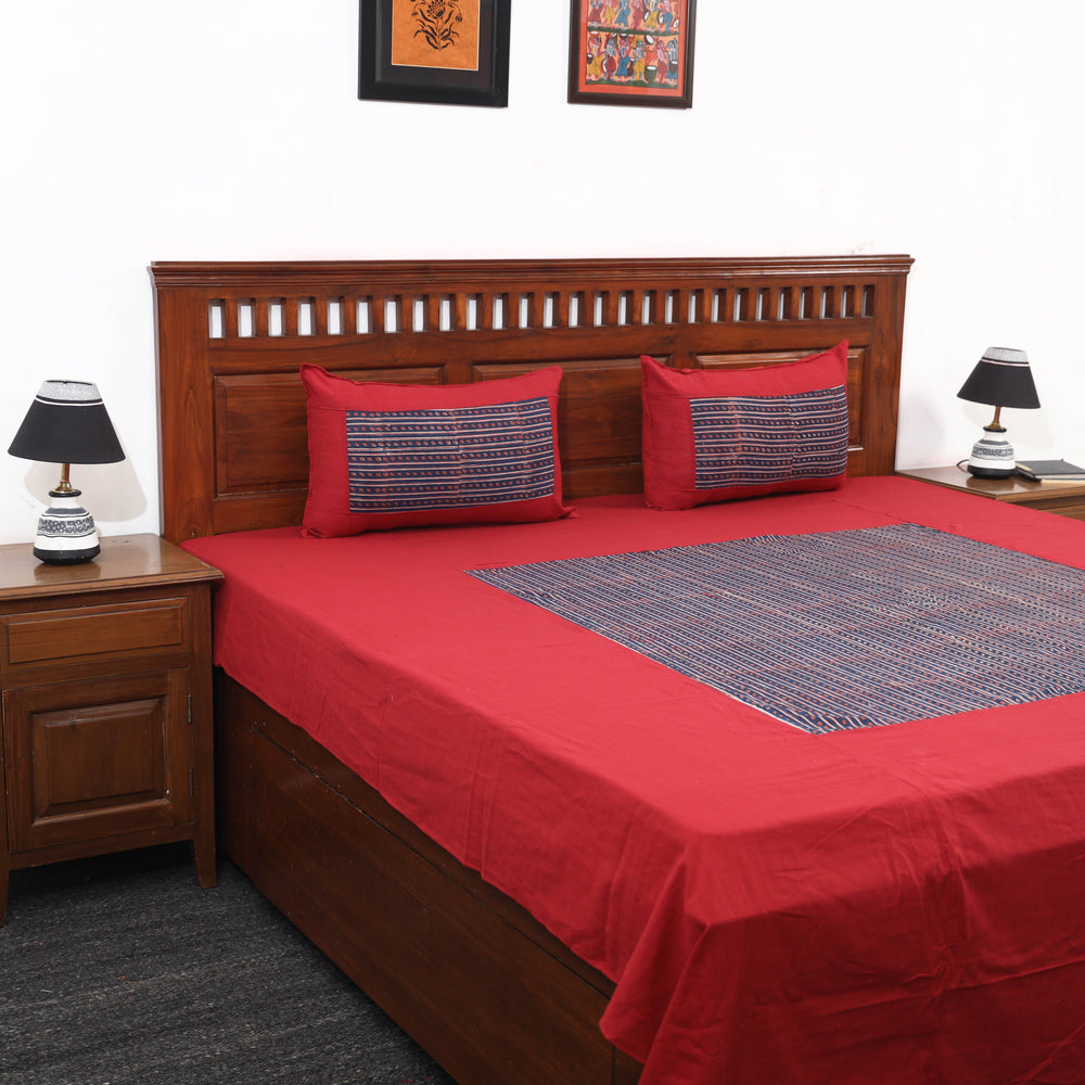 plain double bed cover 