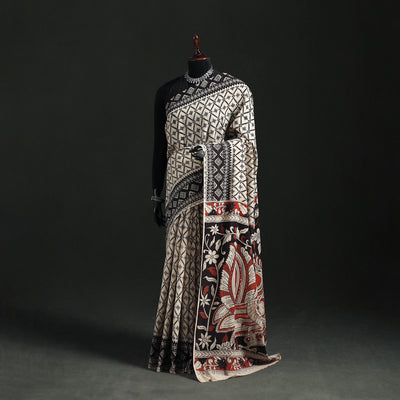 Cotton Saree in Kalamkari Print  20