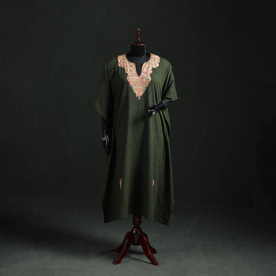 Kashmiri Aari Hand Embroidered Cotton Kaftan (Long) 35