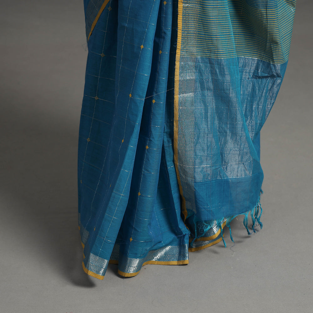 Buti Cotton Zari Check Handloom Saree 106