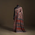 Pedana Hand Block Print Natural Dyed Cotton Kalamkari Saree 38