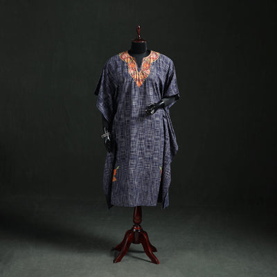 Kashmiri Aari Hand Embroidered Cotton Kaftan (Long) 34