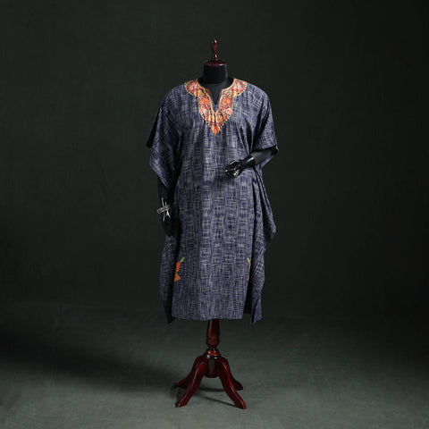 Kashmiri Aari Hand Embroidered Cotton Kaftan (Long) 34