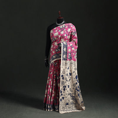 Cotton Saree in Kalamkari Print  21
