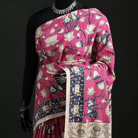 Cotton Saree in Kalamkari Print  21