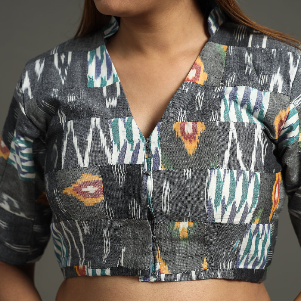 Pochampally Ikat Stitched Blouse
