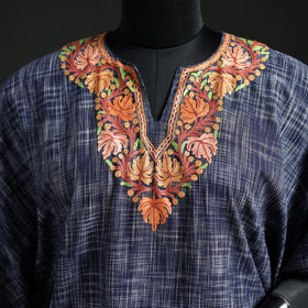 Kashmiri Aari Hand Embroidered Cotton Kaftan (Long) 34