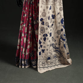 Cotton Saree in Kalamkari Print  21