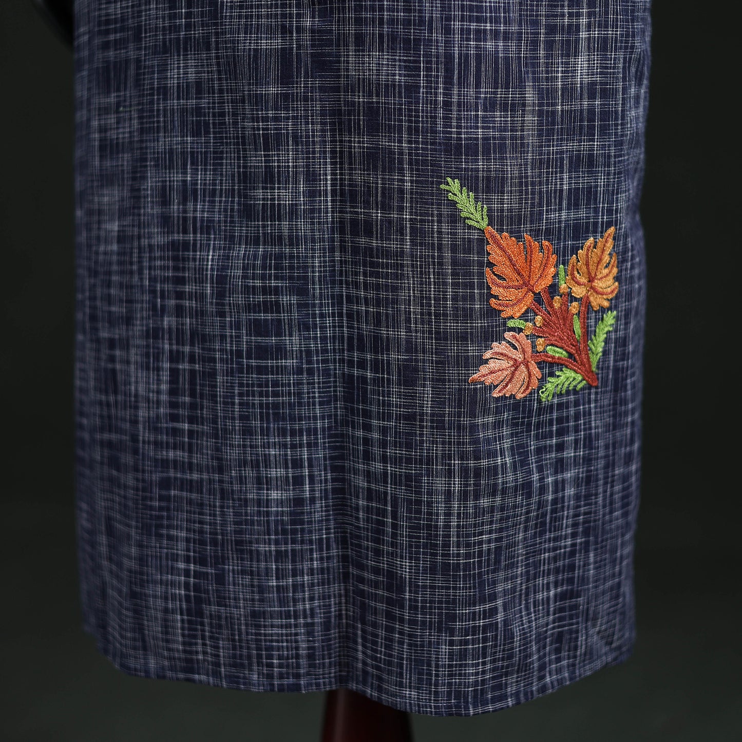 Kashmiri Aari Hand Embroidered Cotton Kaftan (Long) 34